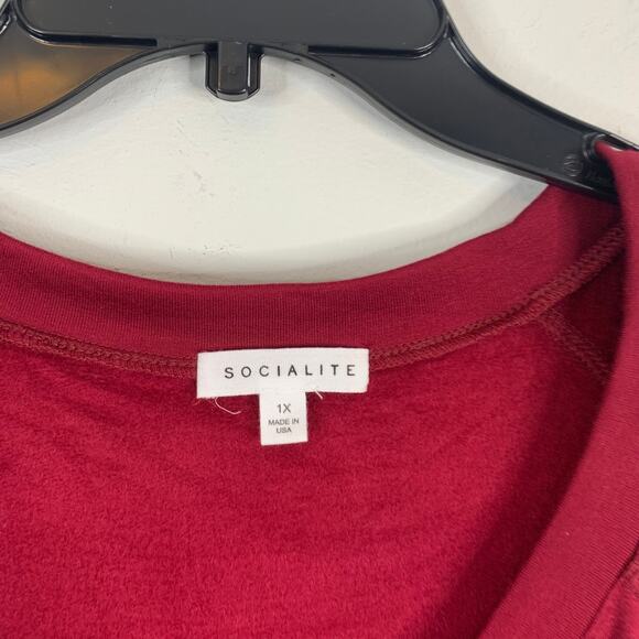 Socialite Slouchy Brushed Knit V-Neck Sweater - Picture 7 of 7